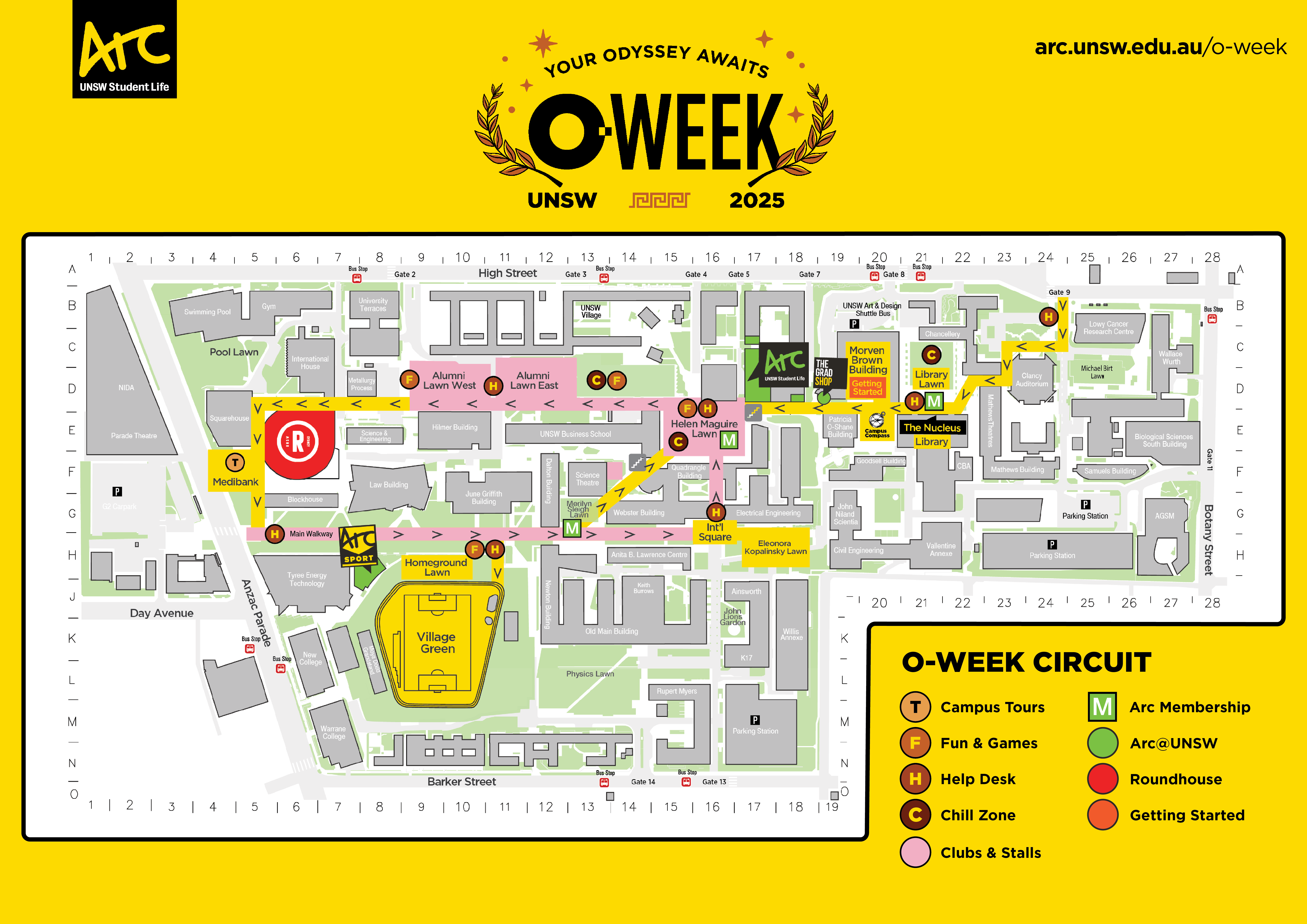 O-Week 2025 Map